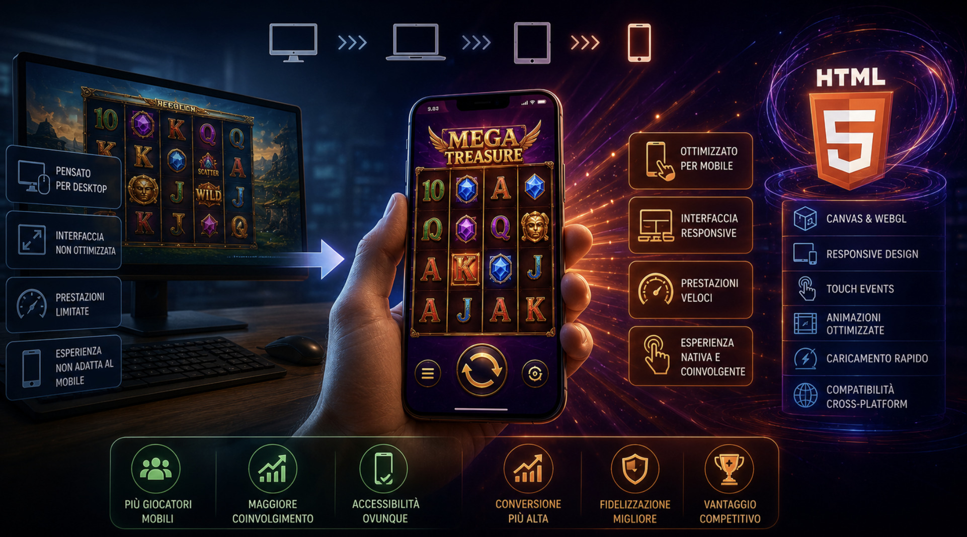 La Tecnologia Mobile e l'Ottimizzazione HTML5 delle Slot Online