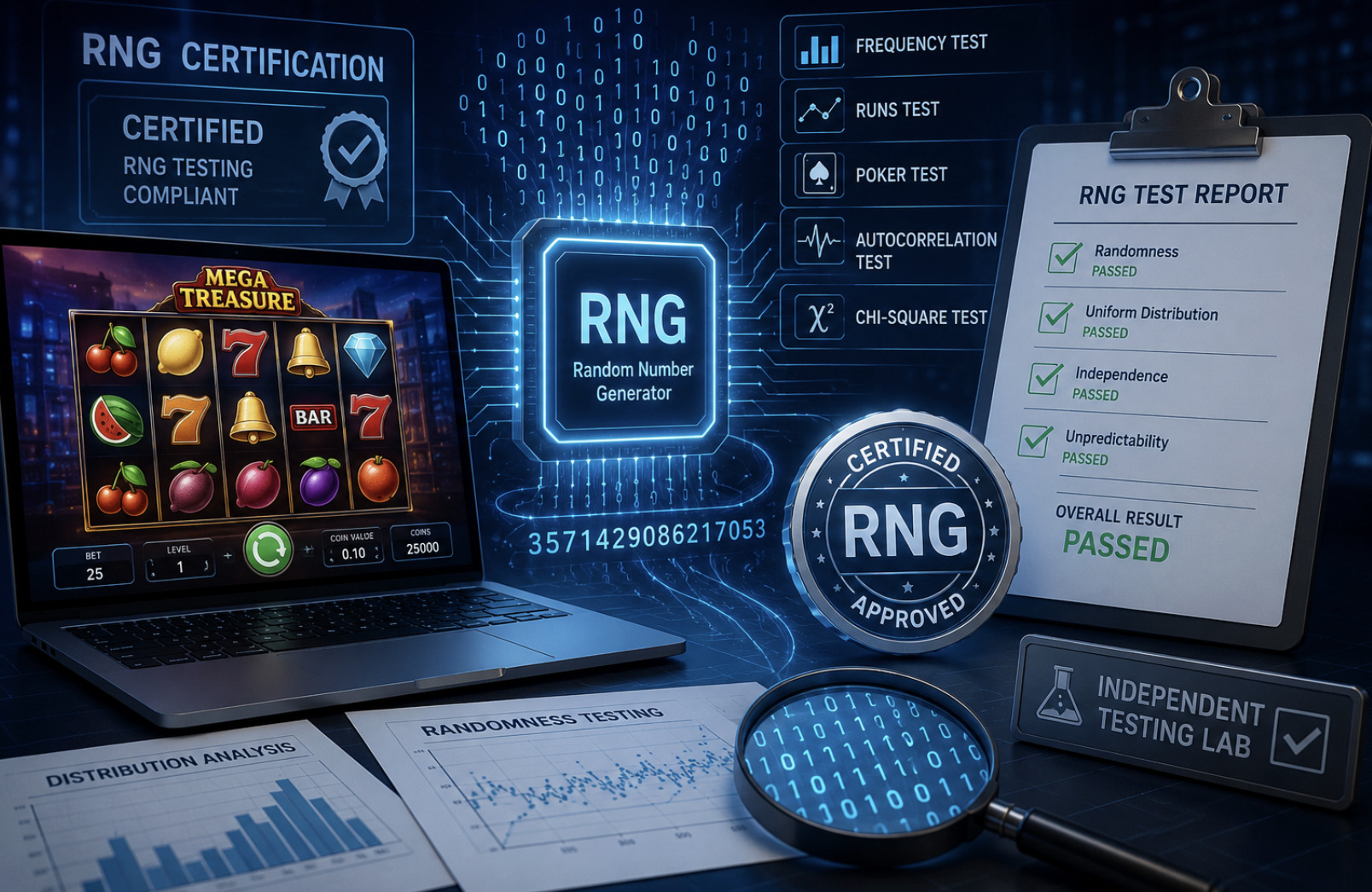 Come Vengono Certificati gli RNG delle Slot Online