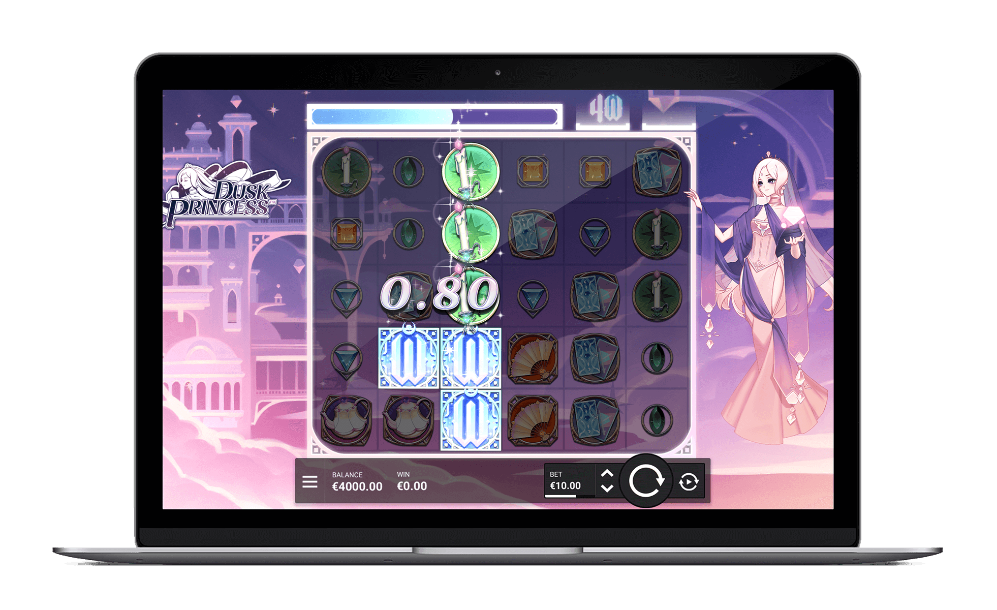 Screenshot della slot Dusk Princess